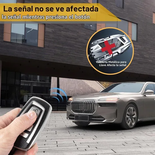 Vista 4 de Funda de llavero para BMW, accesorio de llavero de lazo trenzado