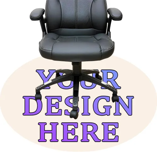 Vista 29 de Tapete redondo personalizado para silla de escritorio de oficina, diseño de tu propio logotipo de foto, texto, alfombrillas circulares