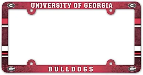 Vista 25 de NCAA Placa de vehículo con marco a todo