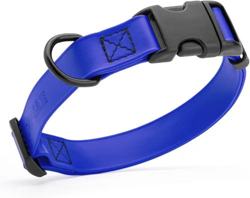Vista 16 de Dogline Biothane - Collar impermeable para perro con hebilla de liberación rápida, resistente cincha de nailon recubierta con resistente y a prueba