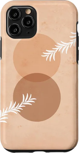 Vista 27 de iPhone 16 Moon Phases Plant Boho Beige Terracotta Bohemian Aesthetic Case