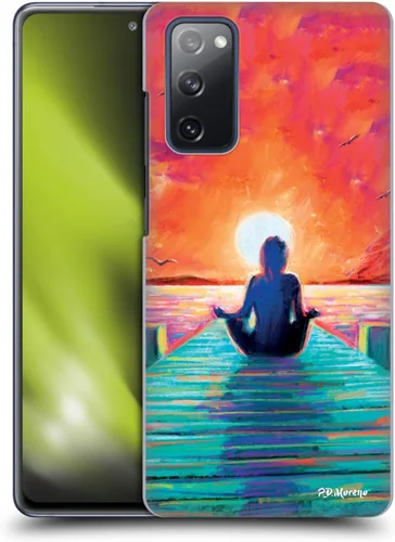 Vista 11 de Head Case Designs Officially Licensed P.D. Moreno Dancer's Pose Yoga Silhouettes Hard Back Case Compatible with Samsung Galaxy S20 FE / 5G