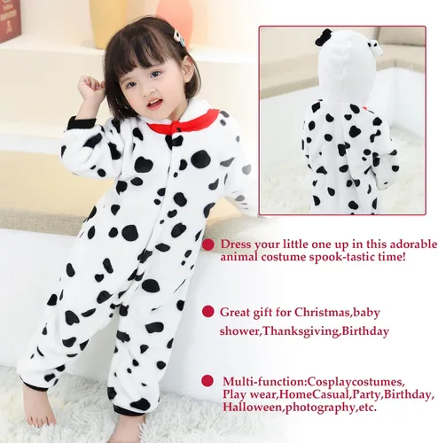 Vista 7 de TONWHAR Disfraz unisex de Halloween de animales para bebé y niño pequeño para otoño e invierno