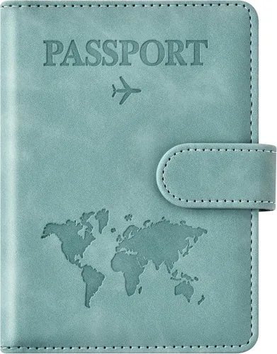 Vista 21 de Combo de tarjetero para pasaporte y vacuna, soporte para pasaporte con ranura para tarjeta de vacuna, cartera para pasaporte, funda para pasaporte
