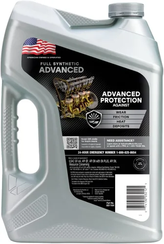 Vista 226 de Valvoline SynPower Full aceite sintético para motor, 1 Cuarto de galón, Ambar