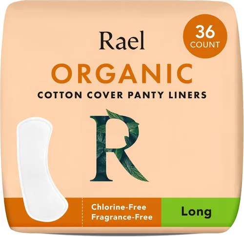 Vista 11 de Rael Panty Liners para mujer, funda de algodón orgánico (extra largo, 60 unidades) Pantiliners extra largos diarios, forro sanitario, absorción