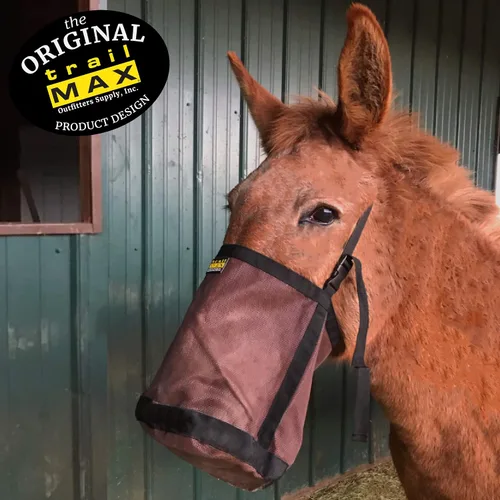 Vista 3 de TrailMax Bolsa de alimentación de malla resistente para caballos y mulas; alimentador de malla para caballos; bolsa de alimentación de caballos