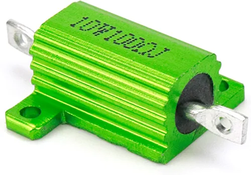 Vista 3 de Resistencia bobinada 10W 100 Ohm 5% Resistencias de carcasa de aluminio - 5pcs