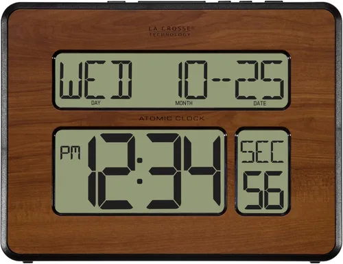Vista 2 de La Crosse Technology 513-1419BL-WA-INT Reloj con calendario digital completo grande atómico
