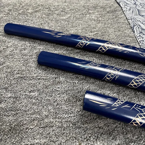 Vista 8 de Juego de espada samurái decorativa, colección Katana azul de 3 piezas con soporte de exhibición, 39.3/31.1/20.4 pulgadas