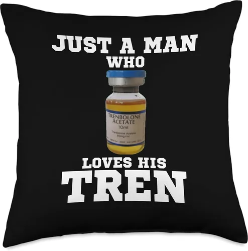 Vista 4 de Just a man who loves his tren Gym steroids Throw Pillow