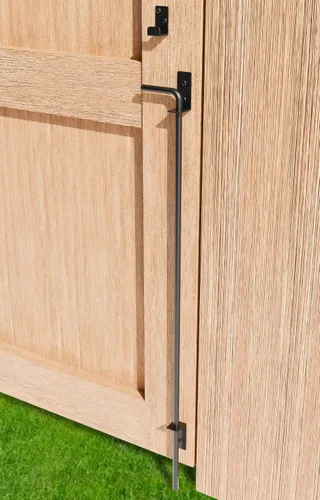 Vista 14 de Perno de caña de servicio pesado de 12 pulgadas, varilla de caída de puerta, herraje extra grueso, pestillo de suelo para cercas de madera, PVC