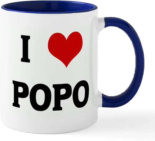 Vista 7 de CafePress I Love POPO - Taza de café de cerámica de 11 oz (11.0 fl oz)