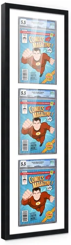 Vista 128 de Poster Palooza Marco de cómics con paspartú para 1 cómic de grado CGC, CBCS o PGX, marco de cómic de bronce para cómic de 8.125 x 13 pulgadas