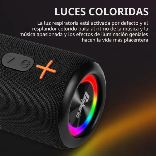 Vista 5 de CYBORIS 2 en 1 Altavoz Bluetooth Portátil Separable, Altavoz Inalámbrico Separable Impermeable Bluetooth V5.3 con Sonido Estéreo Fuerte de 20 W