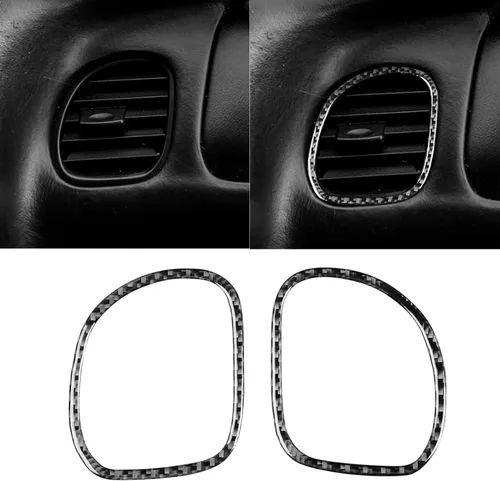 Vista 13 de NVCNX Real Premium - Cubierta de fibra de carbono para puerta de automóvil, pilar A, salida de aire, cubierta interior compatible con Chevrolet