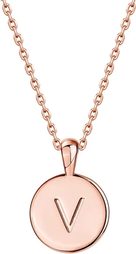Vista 82 de PAVOI - Collar con dije de letra inicial chapado en oro de 14 quilates para mujer Collar con inicial alfabética de oro