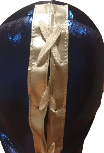 Vista 4 de Máscara de lucha libre para niños Lucha Libre demonio azul para niños máscara de demonio azul para niños disfraz de demonio azul luchador Luchadores