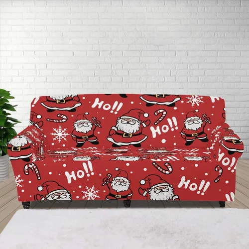 Vista 40 de Boatee Fundas de sofá de 1 pieza con diseño de copo de nieve azul, fundas elásticas para sofá, 1 cojín, protección de muebles, decoración para sala