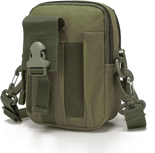 Vista 11 de Bolsa para cinturón, bolsa táctica Molle para teléfono, bolsas de utilidad EDC para la cintura, bolsa de cintura pequeña, funda para teléfono
