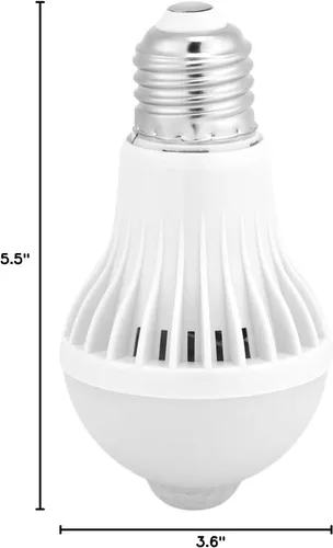 Vista 10 de Keenso Bombilla con sensor de movimiento E27 de 7 W, bombillas LED PIR con sensor infrarrojo inteligente, luz nocturna de encendido/apagado