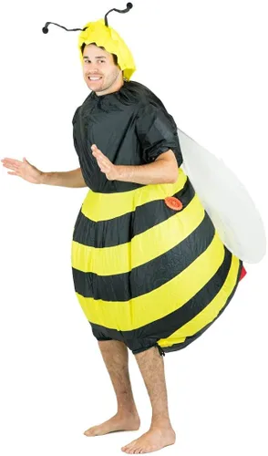 Vista 5 de Bodysocks - Disfraz inflable de abeja para adultos