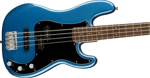Vista 5 de Squier Affinity Series Precision Bass, azul Lago Placid, diapasón de laurel