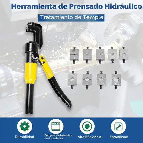 Vista 6 de Herramienta que prensa terminal del estirón del cable de alambre hidráulico de 6 toneladas 9 muere