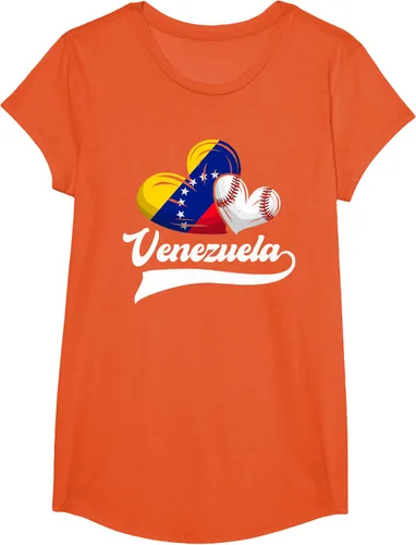 Vista 71 de Camiseta de béisbol venezolana con diseño de corazón y bandera de Venezuela, Negro