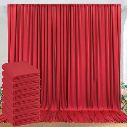 Vista 74 de Cortinas de fondo negras negras sin arrugas para fiestas, cortinas de tela gruesa para telón de fondo de fotos para cumpleaños, bodas, baby shower