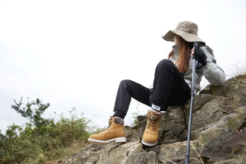Vista 6 de COTTIMO Botas de invierno antideslizante con forro de piel para mujer