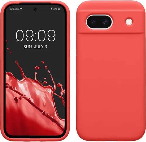 Vista 150 de kwmobile Funda Compatible con Google Pixel 6 Pro - Funda de Teléfono de Silicona TPU con Acabado Suave - Azul Caribe