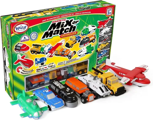 Vista 4 de Popular Playthings Vehículos magnéticos para mezclar o combinar Deluxe 1