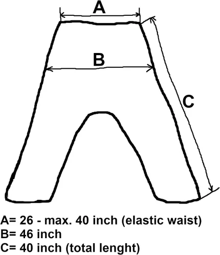 Vista 3 de Siamrose Pantalones holgados de yoga Harem, pantalones de pierna ancha, para hombres y mujeres, 2 bolsillos, talla única