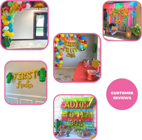 Vista 5 de 100% LIKED - Banner y guirnalda de globos dorados con texto en inglés "Stay Gold", suministros de fiesta de chicas doradas, decoraciones de fiesta