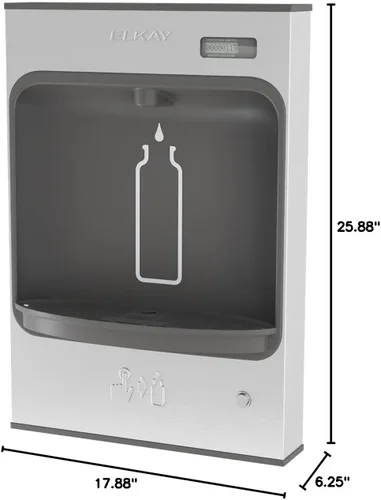 Vista 5 de Elkay Estación de llenado de botellas EZH2O mecánica de montaje en superficie EMASMB