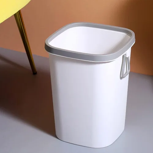 Vista 4 de Cabilock Cubo de basura pequeño ampliamente utilizado en cocina, baño, oficina, plástico fácil de usar