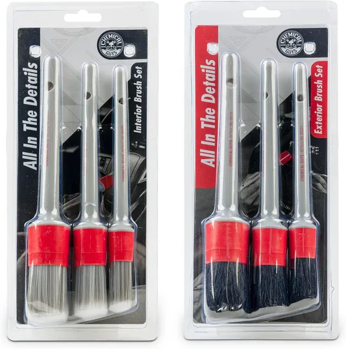 Vista 10 de Chemical Guys, Cepillo para detallar el cabello de jabalíes para ruedas