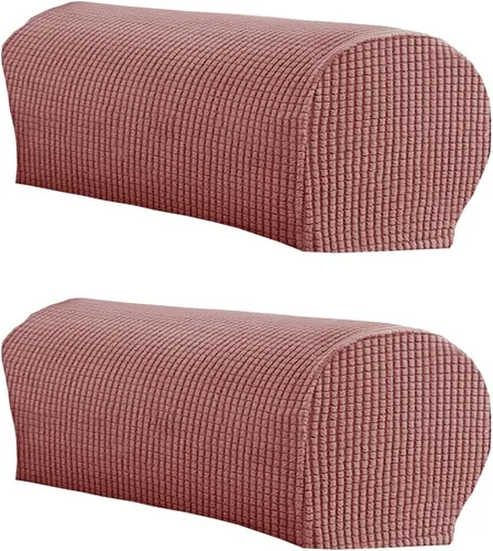 Vista 20 de LINGXIYA Funda de Reposabrazos de Terciopelo Suave y Elástico, Fundas para Reposabrazos de Sillas/Sofas, Fundas para Brazos de Sofá, Protector