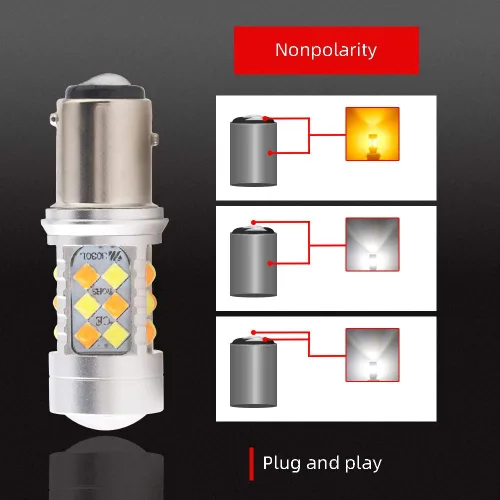 Vista 3 de 1157 BAY15D - Bombillas LED de señal de giro (2 unidades, luz de estacionamiento)