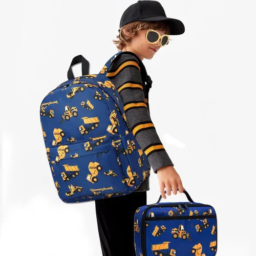 Vista 11 de CAMTOP - Conjunto de mochila y lonchera con estampados divertidos para niños de preescolar y primaria), Y0058-2