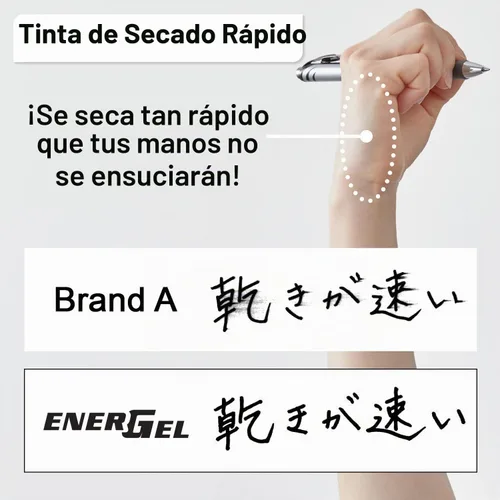 Vista 2 de Pentel - Tinta de repuesto para bolígrafo de gel líquido EnerGel Azul