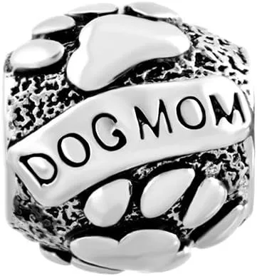 Vista 3 de CharmSStory Paws - Abalorio chapado en plata para pulseras