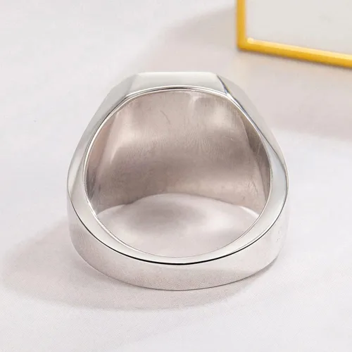 Vista 5 de Meilanduo Anillos de ónix negro para hombre plata de ley 925 anillos de piedra de ágata cuadrada vintage anillos de hombre anillo de hombre