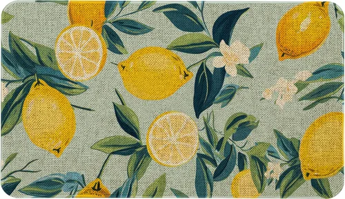 Vista 12 de Mloabuc® Tapete decorativo de flores, tapetes de cocina de arpillera de arpillera para mujer, accesorios de cocina para exteriores, 17 x 30 pulgadas