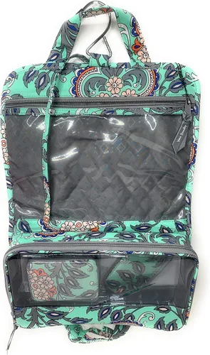 Vista 2 de Paquete de viaje Organizador Cosmético Fan Flores Pastillero Etiqueta de equipaje, Claro
