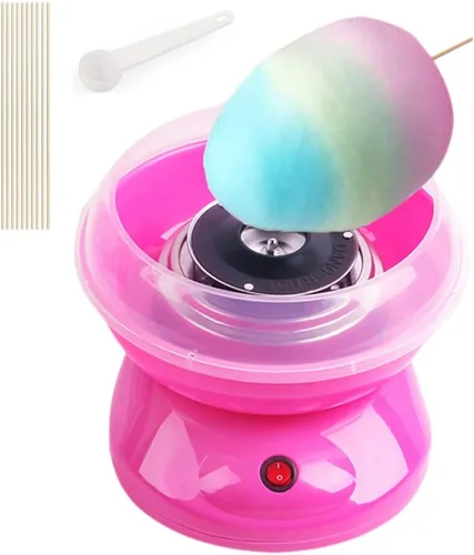Vista 7 de Nostalgia - Máquina de algodón de azúcar para niños, máquina portátil de algodón de azúcar con calefacción eléctrica eficiente de 450 W y placa a