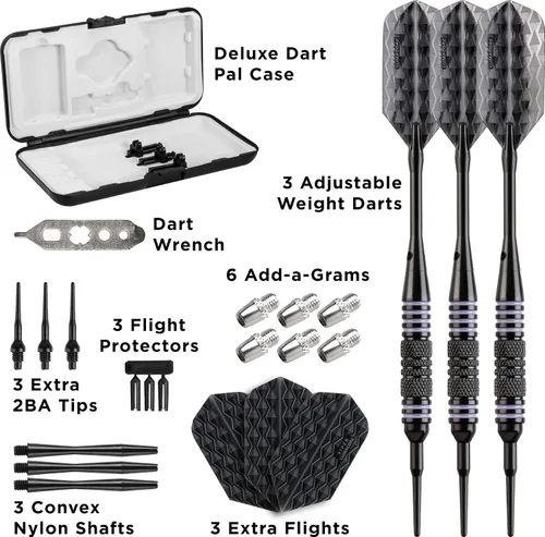 Vista 4 de Viper by GLD Products Bobcat Adjustable Weight Soft Tip Darts with Storage/Travel Case