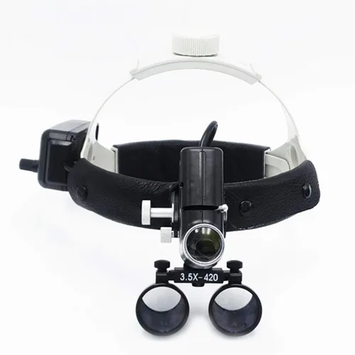 Vista 4 de EustomA 5W ajustable diadema LED faro 3.5X binocular lupas específico faro DY-106