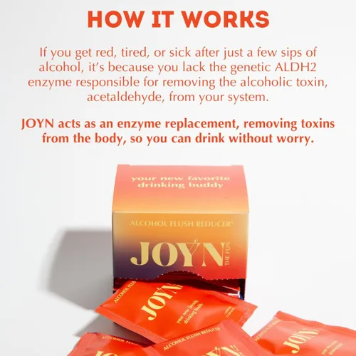 Vista 4 de JOYN Suplemento para la prevención del enjuague de alcohol, desintoxicación, apoyo hepático, alivio del brillo asiático Siéntete mejor antes